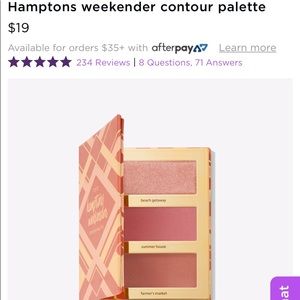 Tarte Hampton Weekender palette